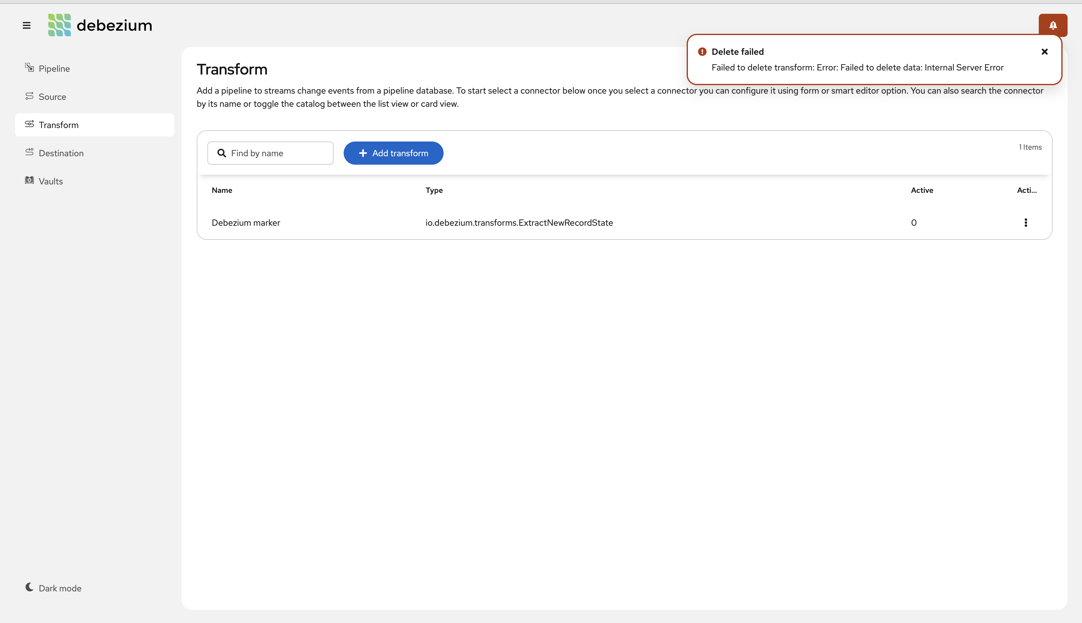 Platform Error Improvements